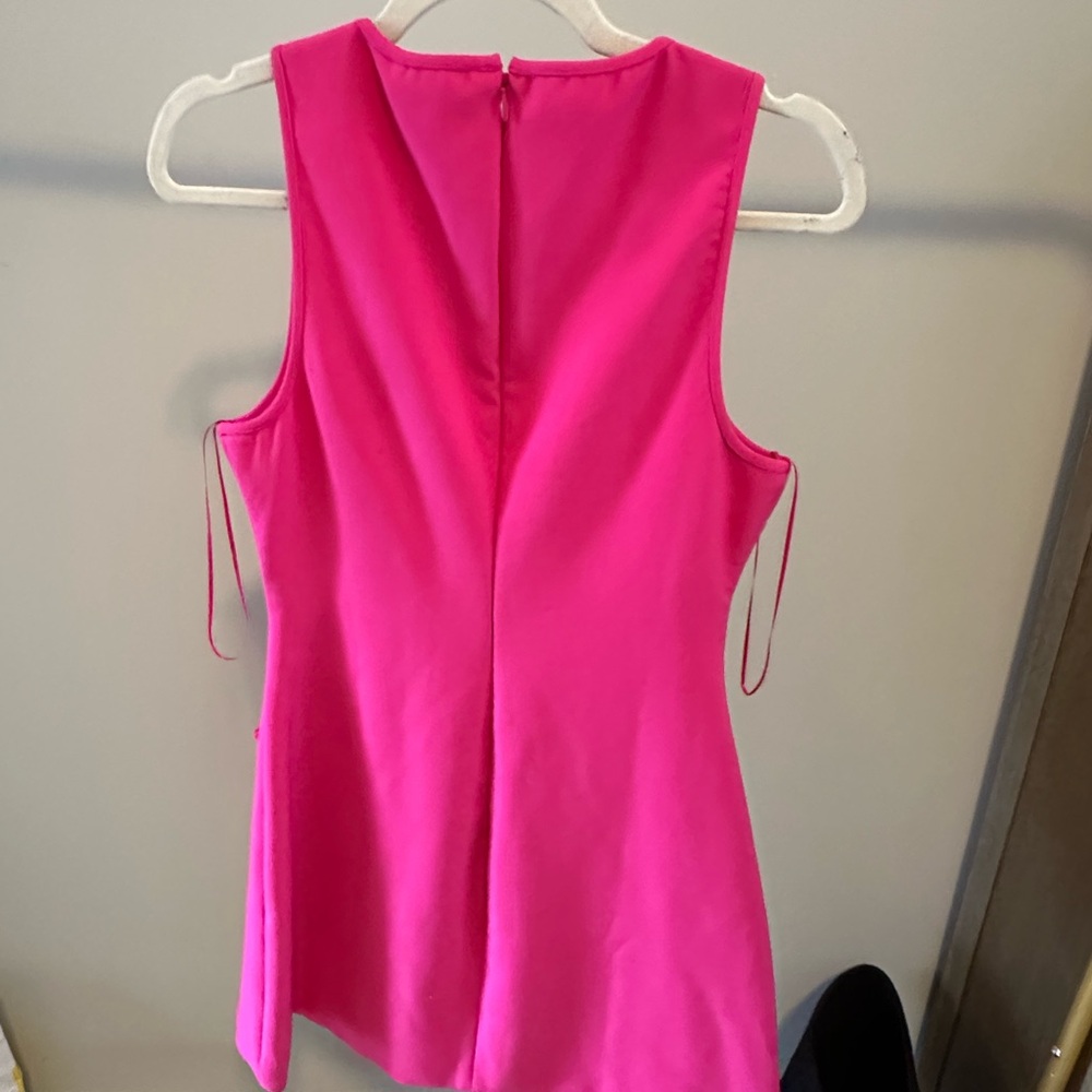 Likely Hunt - Pink Sleeveless Halter A-Line Dress - Picture 5 of 6
